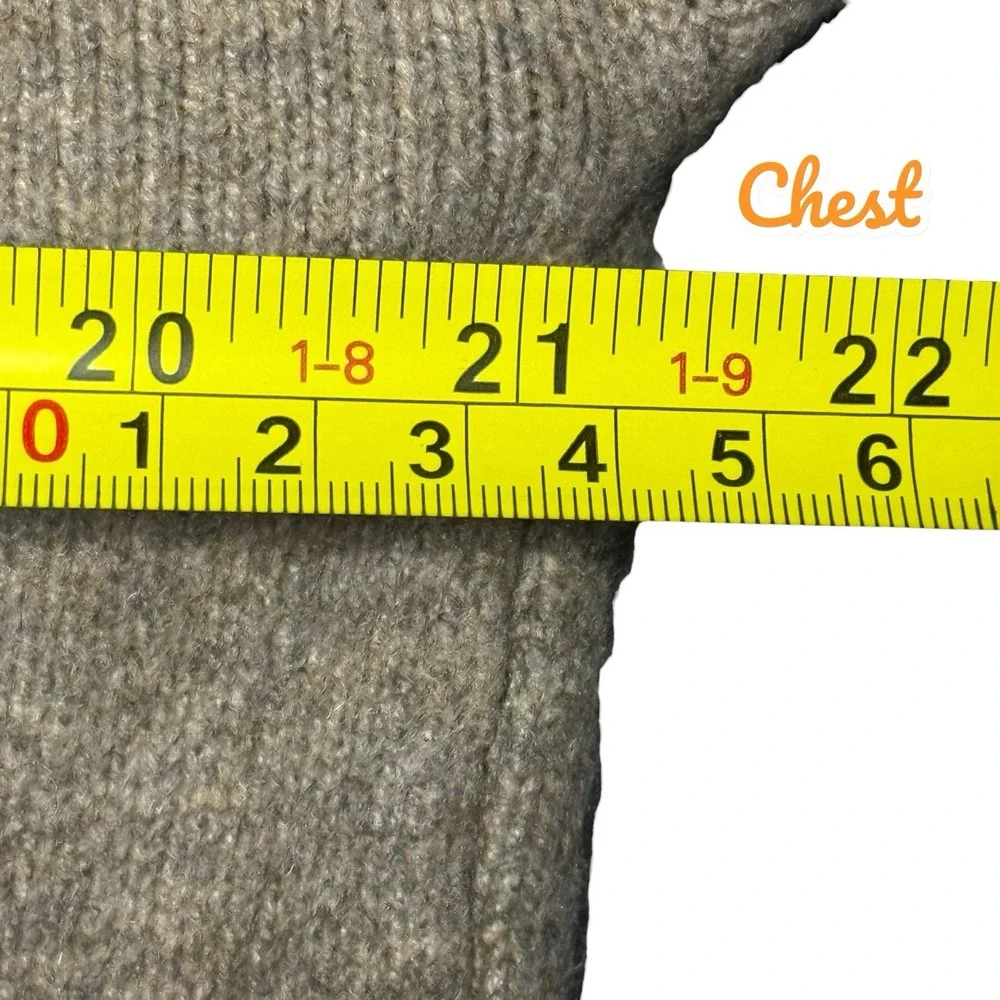 Loft Tan Knit Duster Long Open‎ Front Cardigan Sweater Pockets Size M Minimalist